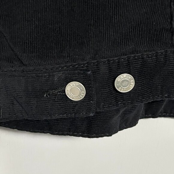 GAP Black Corduroy Button Down Jacket Women's Size L - Picture 8 of 10